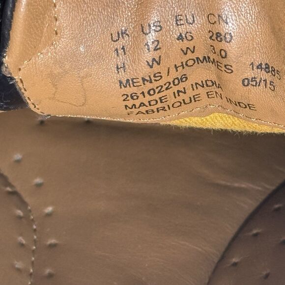 12W GABSON LIMIT MENS CLARKS CLASSIC LACE UP LEATHER BROGUE FORMAL WORK SHOES - Picture 7 of 8